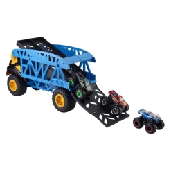 MATTEL Hot Wheels - Camión transportador de Monster Trucks
