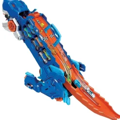 MATTEL Hot Wheels - Camión T-Rex definitivo y pista para coches de juguete con 2 vehículos incluidos ㅤ