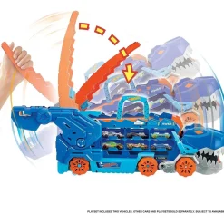 MATTEL Hot Wheels - Camión T-Rex definitivo y pista para coches de juguete con 2 vehículos incluidos ㅤ