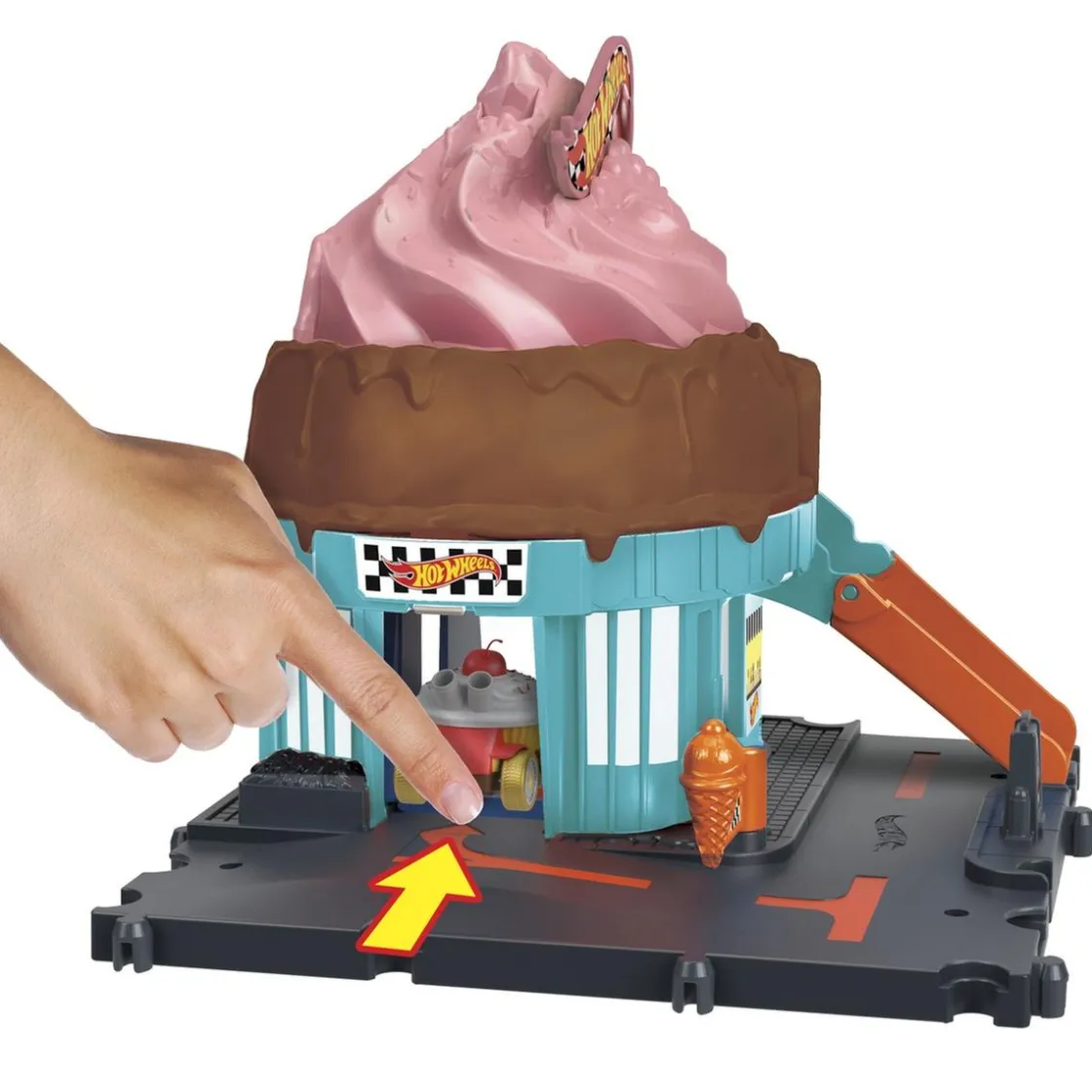 MATTEL Hot Wheels - City Pista Let'S Race Heladería ㅤ