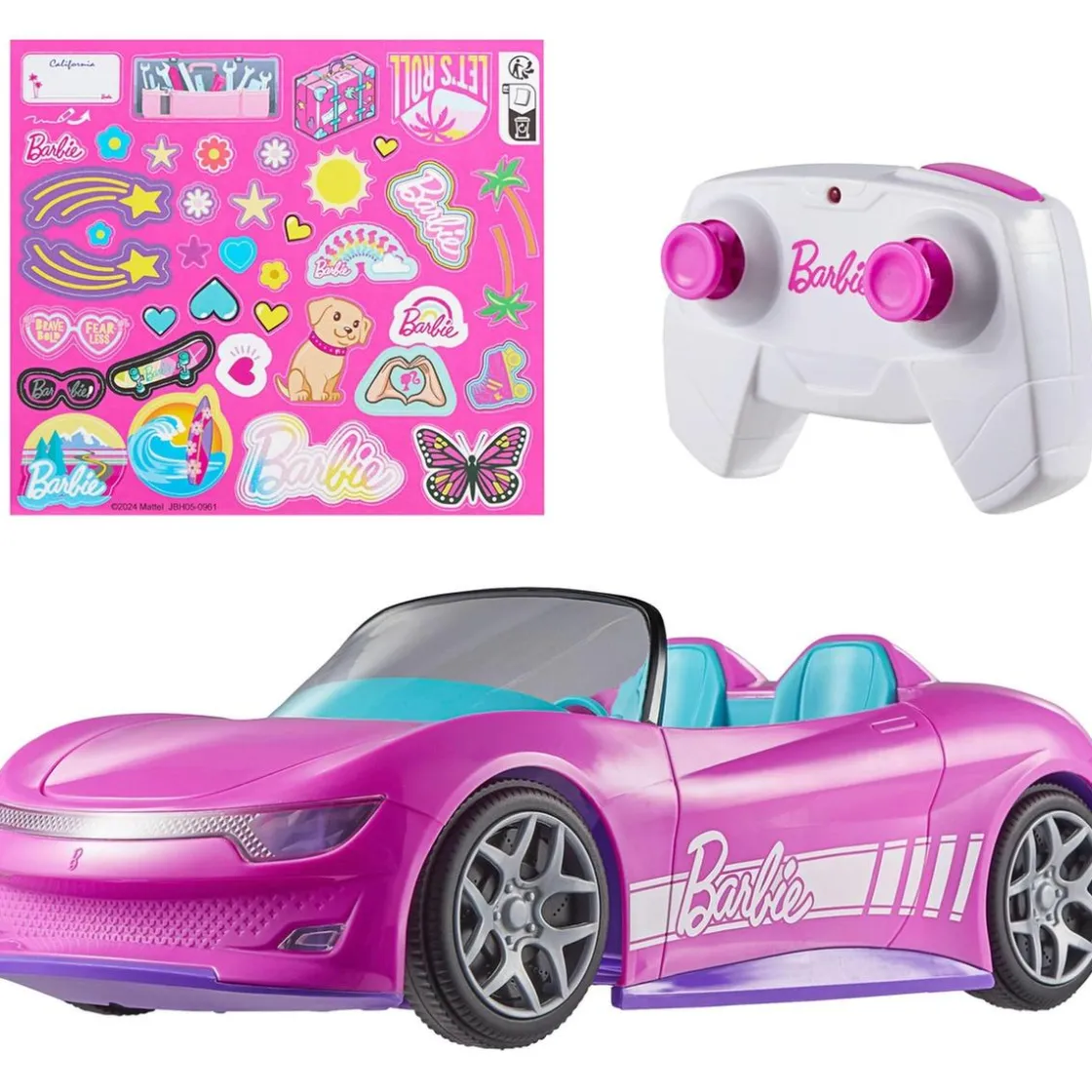 MATTEL Hot Wheels - Coche Barbie Descapotable teledirigido