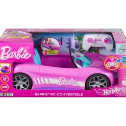 MATTEL Hot Wheels - Coche Barbie Descapotable teledirigido
