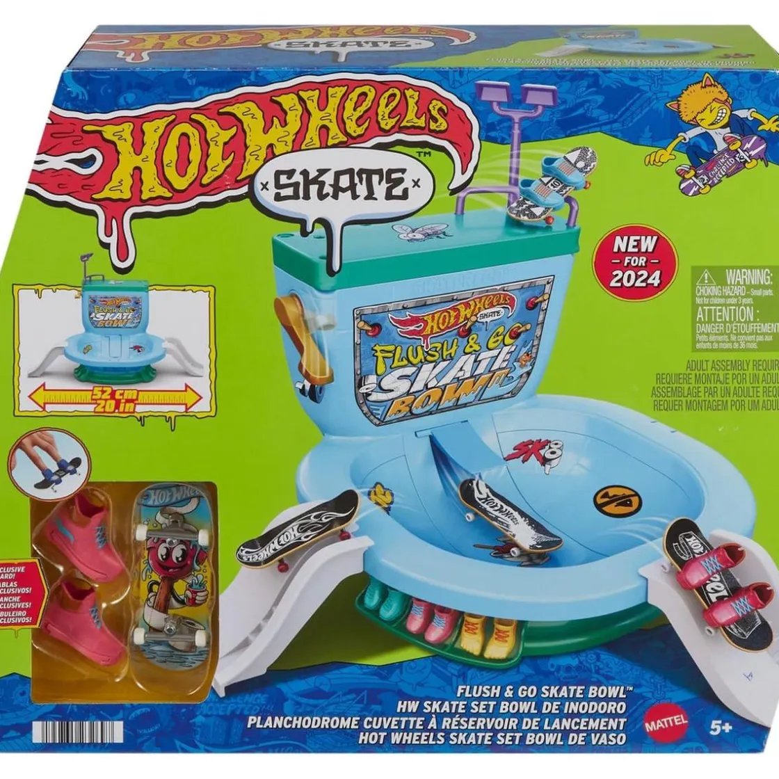 MATTEL Hot Wheels - Conjunto iniciación skate Bowl