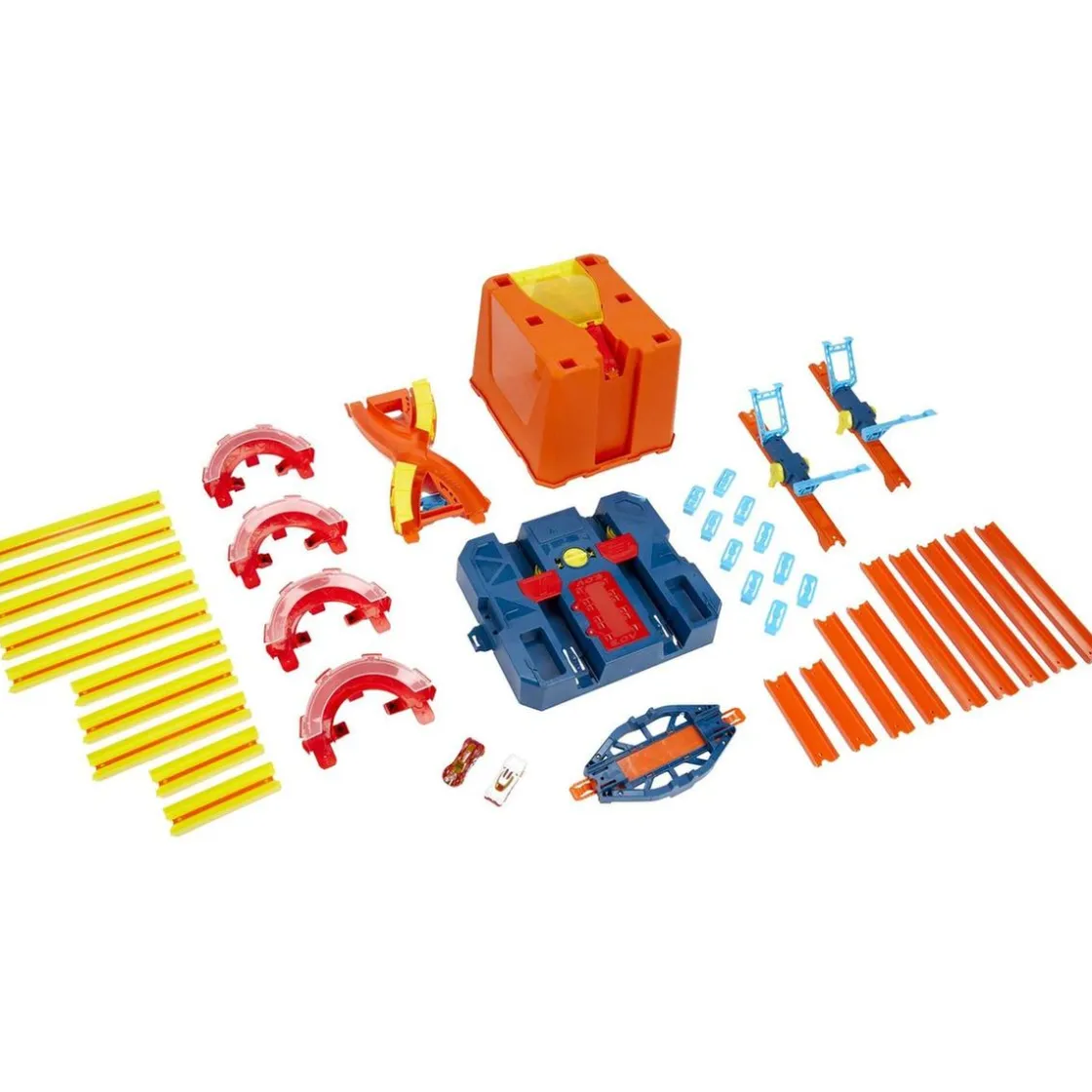 MATTEL Hot Wheels - Hot Wheels Track Builder Unlimited con 20 pies de pista y vehículo de juguete ㅤ