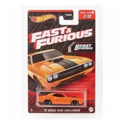 MATTEL Hot Wheels - Hot Wheels Vehículo de Juguete rápido y furioso surtido (Varios modelos) HNR88