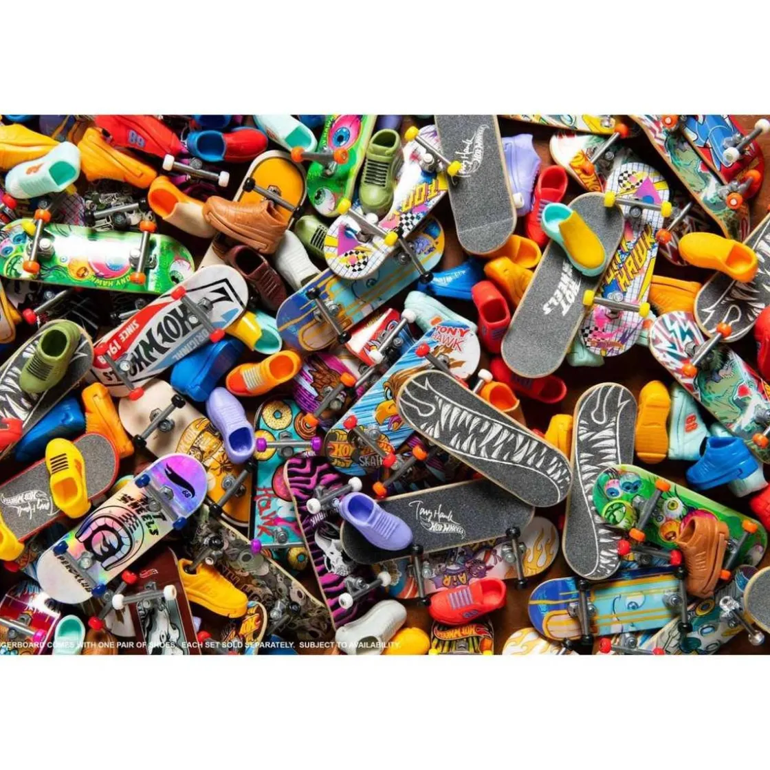 MATTEL Hot Wheels - Monopatín de dedos Hot Wheels: Pack de 4 modelos variados (Varios modelos) ㅤ* Vehículos Y Circuitos