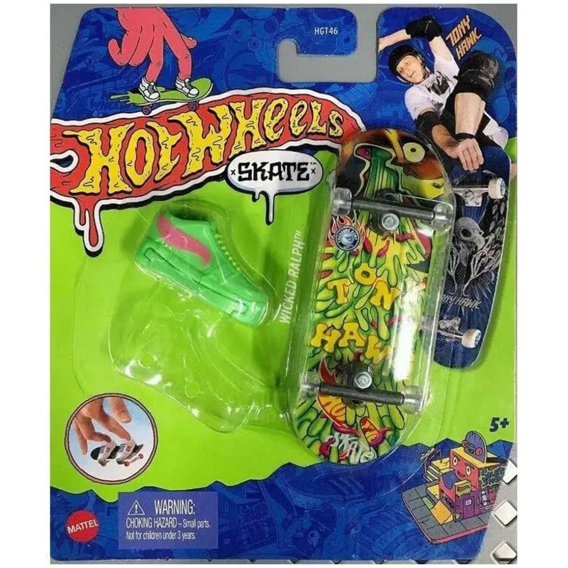 MATTEL Hot Wheels - Monopatín de juguete con zapatillas para dedos, modelos surtidos (Varios modelos) ㅤ