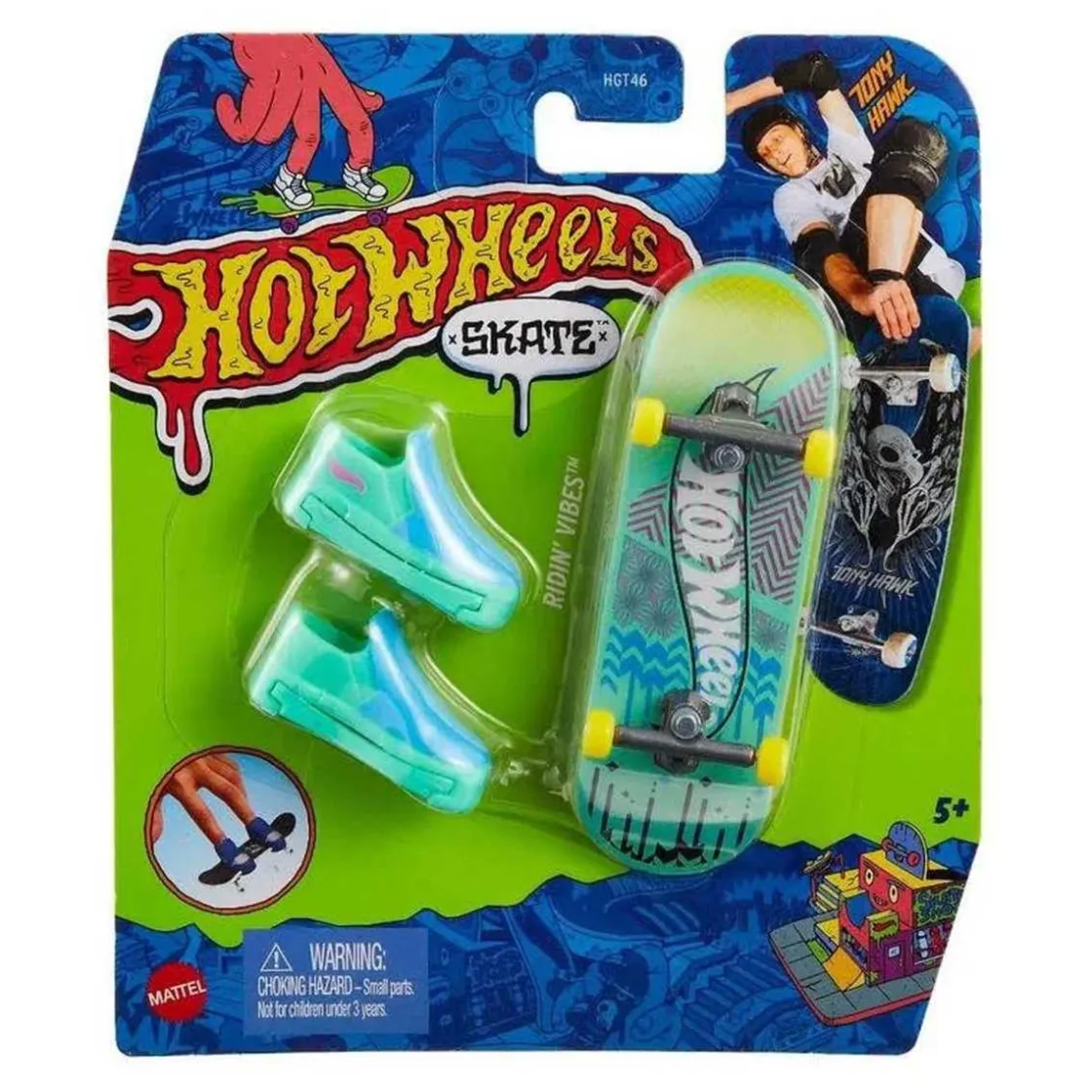 MATTEL Hot Wheels - Monopatín de juguete con zapatillas para dedos, modelos surtidos (Varios modelos) ㅤ