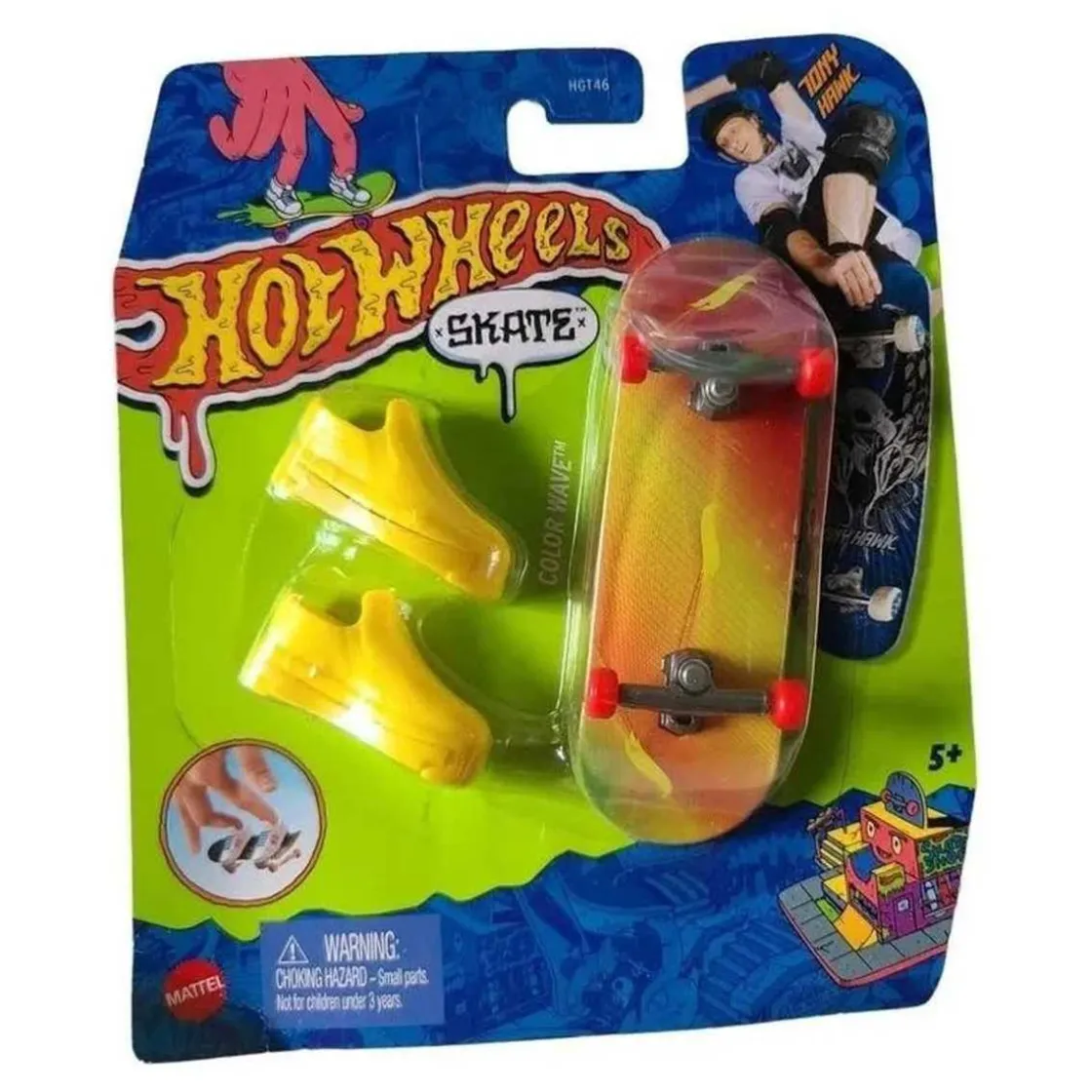 MATTEL Hot Wheels - Monopatín de juguete con zapatillas para dedos, modelos surtidos (Varios modelos) ㅤ