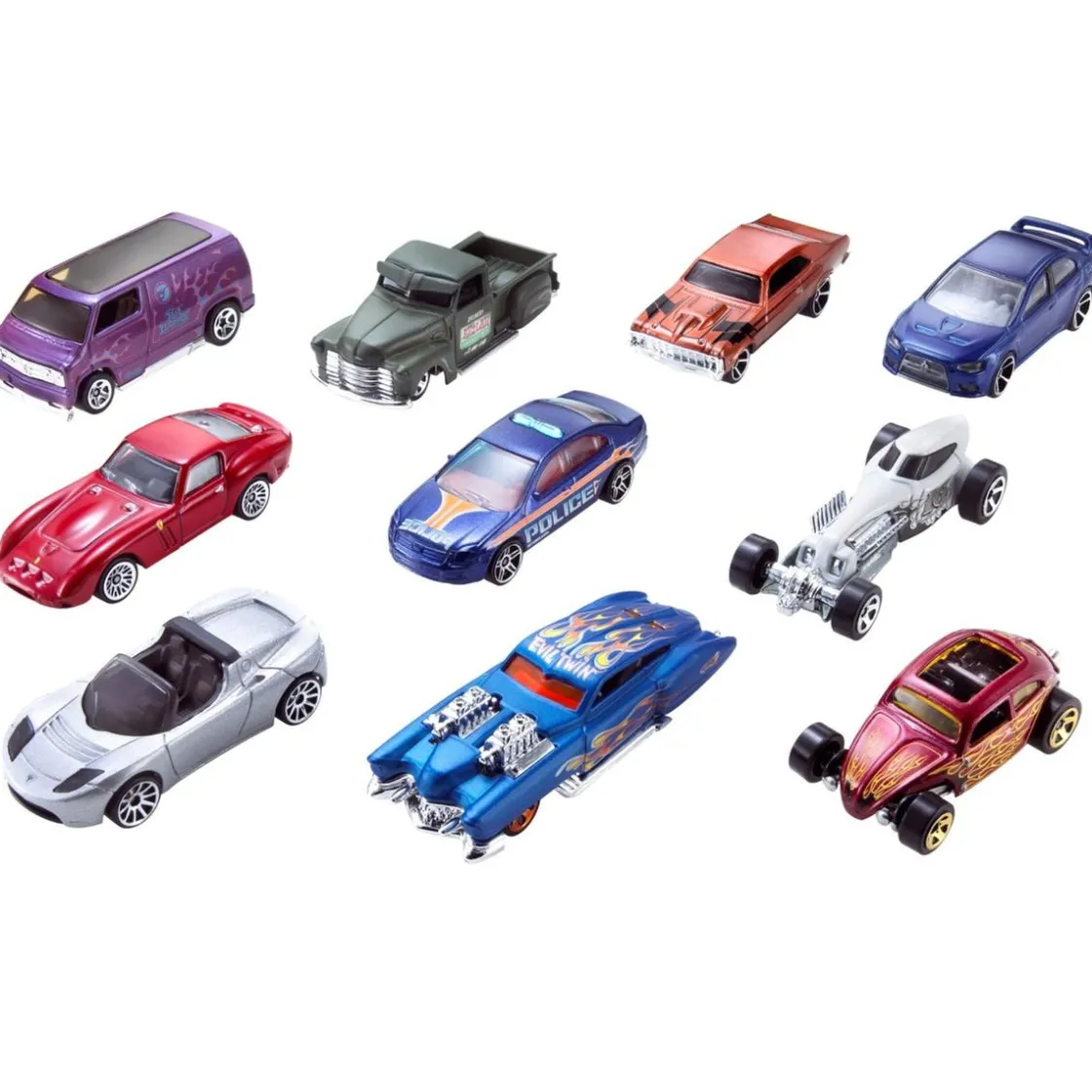 MATTEL Hot Wheels - Pack 10 Vehículos (varios modelos)* Vehículos Y Circuitos