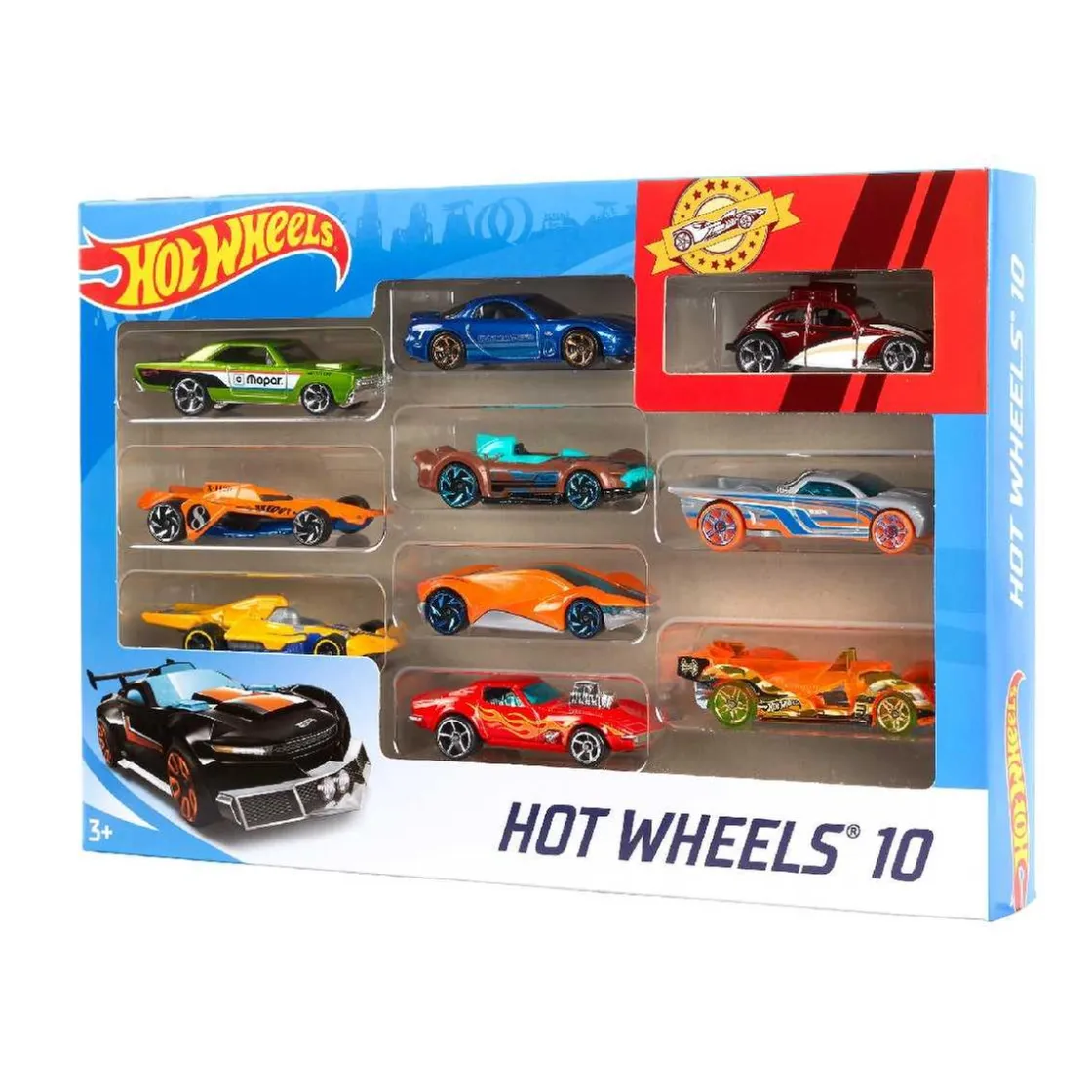 MATTEL Hot Wheels - Pack 10 Vehículos (varios modelos)* Vehículos Y Circuitos