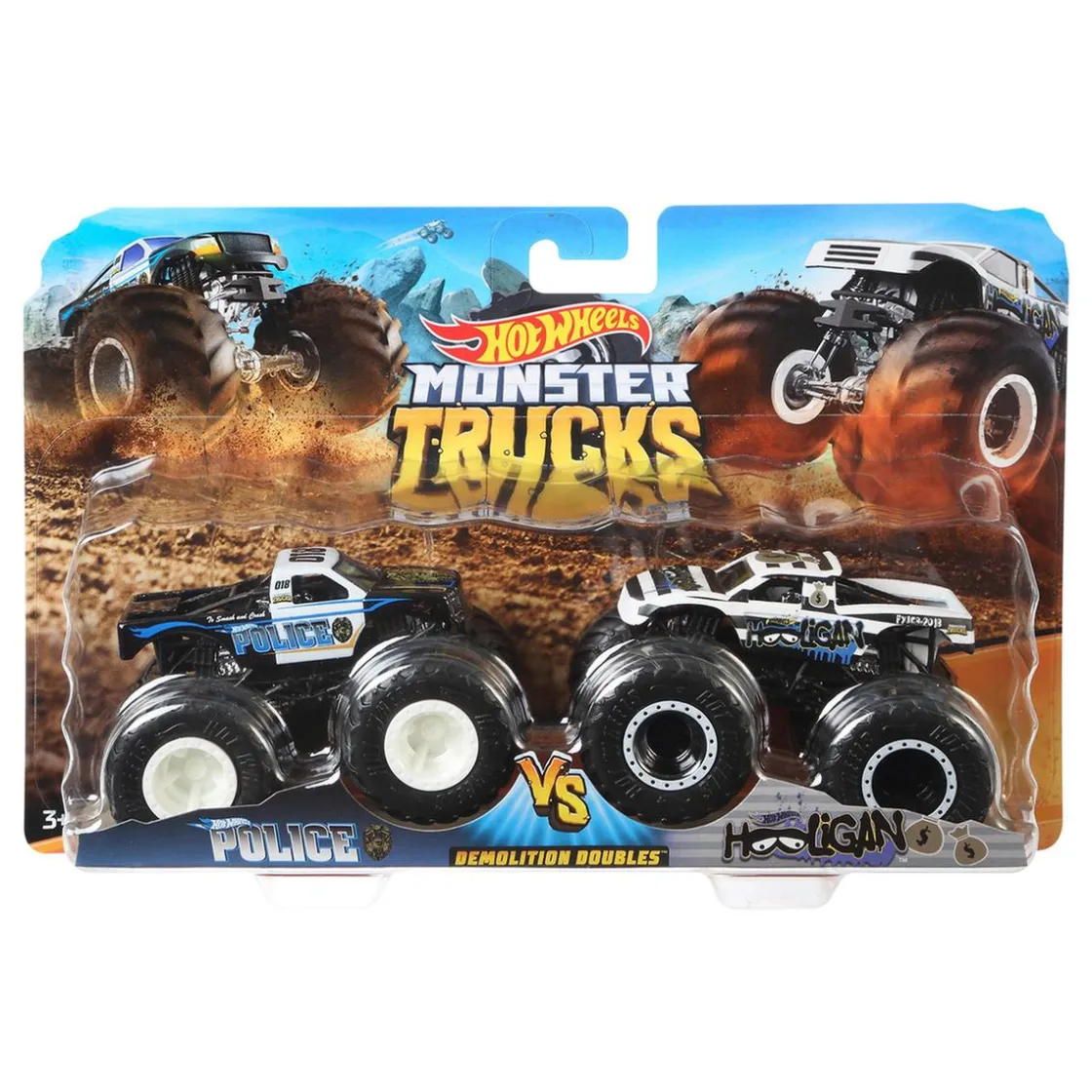 MATTEL ESPANA Hot Wheels - Pack 2 Vehículos Doble Demolición Monster Trucks (varios modelos)
