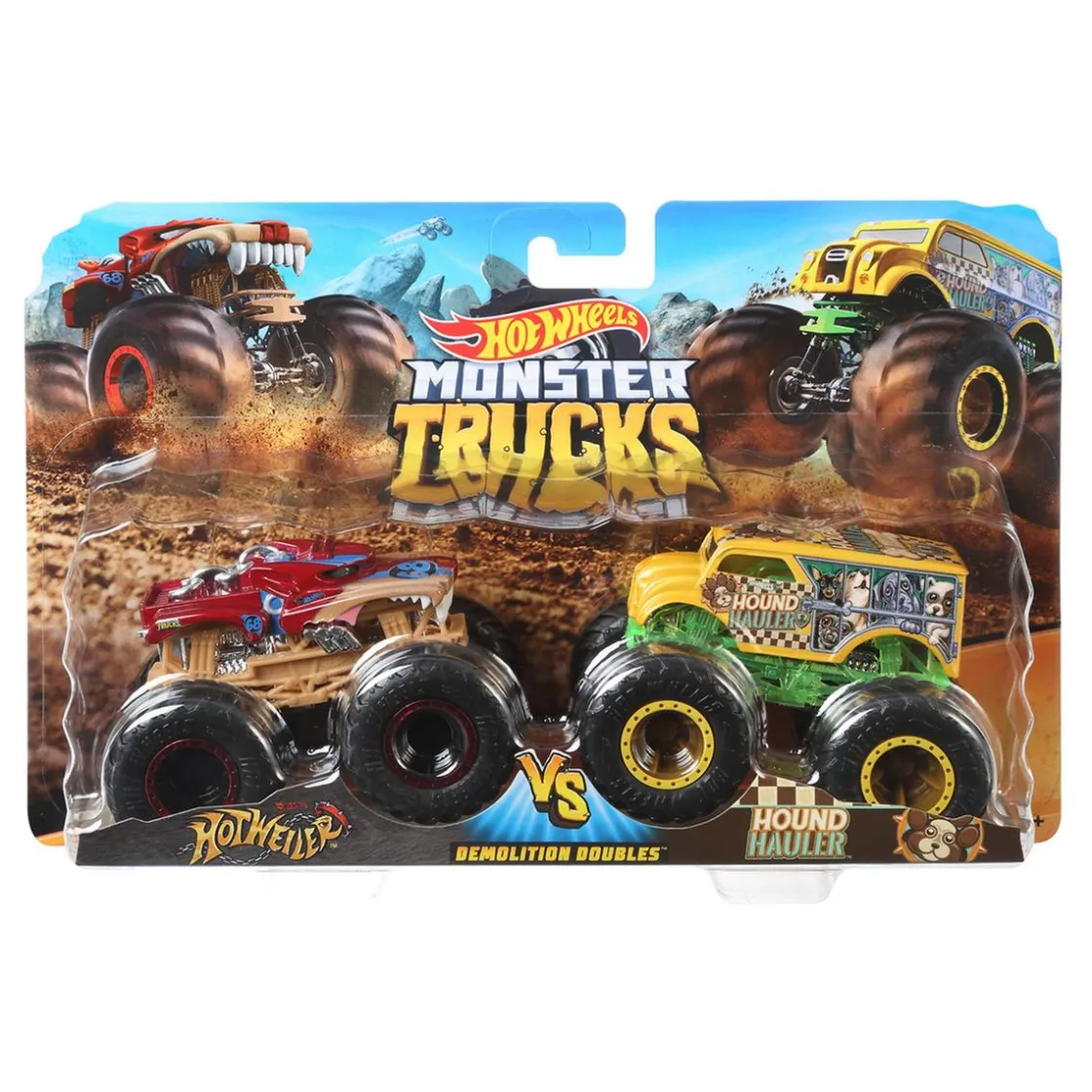MATTEL ESPANA Hot Wheels - Pack 2 Vehículos Doble Demolición Monster Trucks (varios modelos)