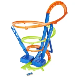 MATTEL Hot Wheels - Pista de coches con espiral rápida y choques Hot Wheels Action ㅤ* Vehículos Y Circuitos