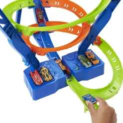 MATTEL Hot Wheels - Pista de coches con espiral rápida y choques Hot Wheels Action ㅤ* Vehículos Y Circuitos
