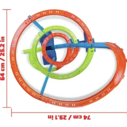 MATTEL Hot Wheels - Pista de coches con espiral rápida y choques Hot Wheels Action ㅤ* Vehículos Y Circuitos