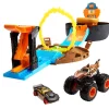 MATTEL Hot Wheels - Playset neumáticos para acrobacias Monster Trucks