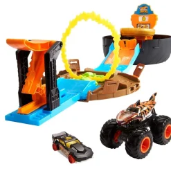 MATTEL Hot Wheels - Playset neumáticos para acrobacias Monster Trucks