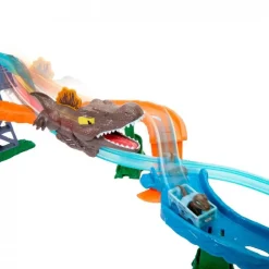 MATTEL Hot Wheels RacerVerse - Pista Jurassic World Crash & Splash* Vehículos Y Circuitos
