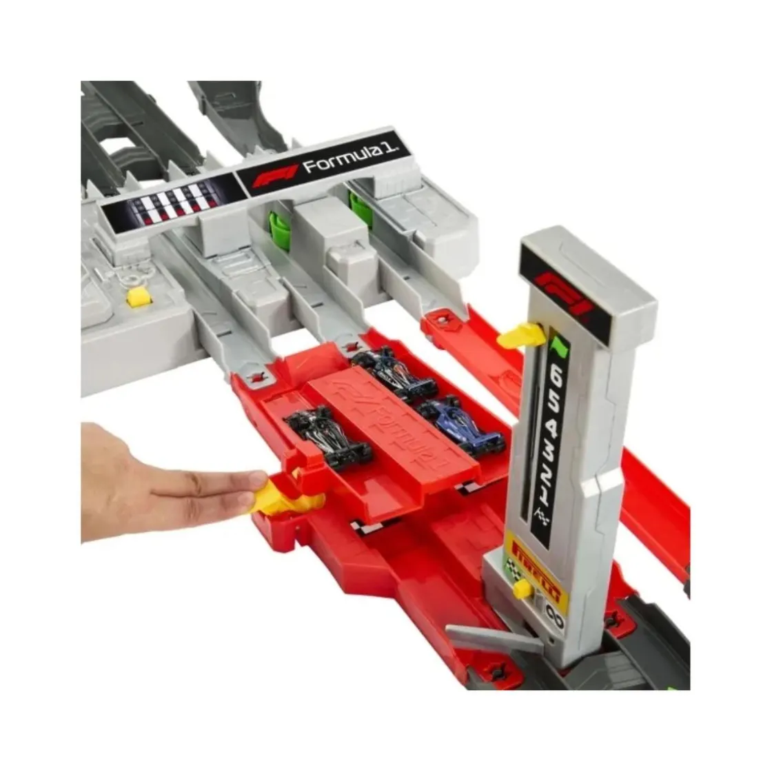 MATTEL Hot Wheels Racing F1 Motorizada + 3 coches* Vehículos Y Circuitos