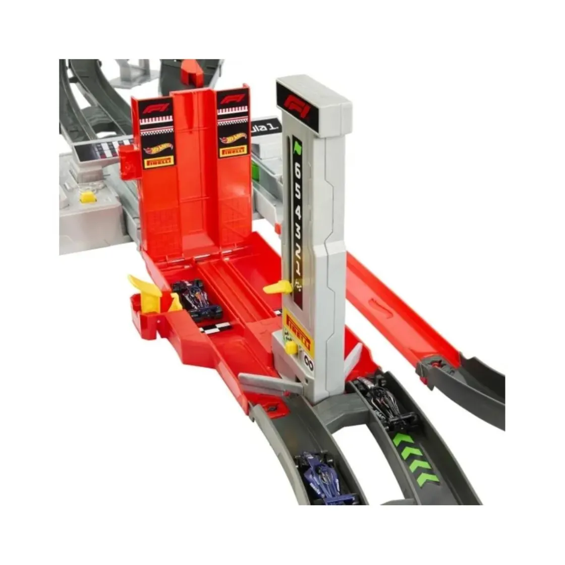 MATTEL Hot Wheels Racing F1 Motorizada + 3 coches* Vehículos Y Circuitos