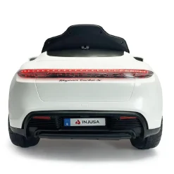 INJUSA - Porsche Taycan 12V Blanco* Vehículos De Batería O A Pedales