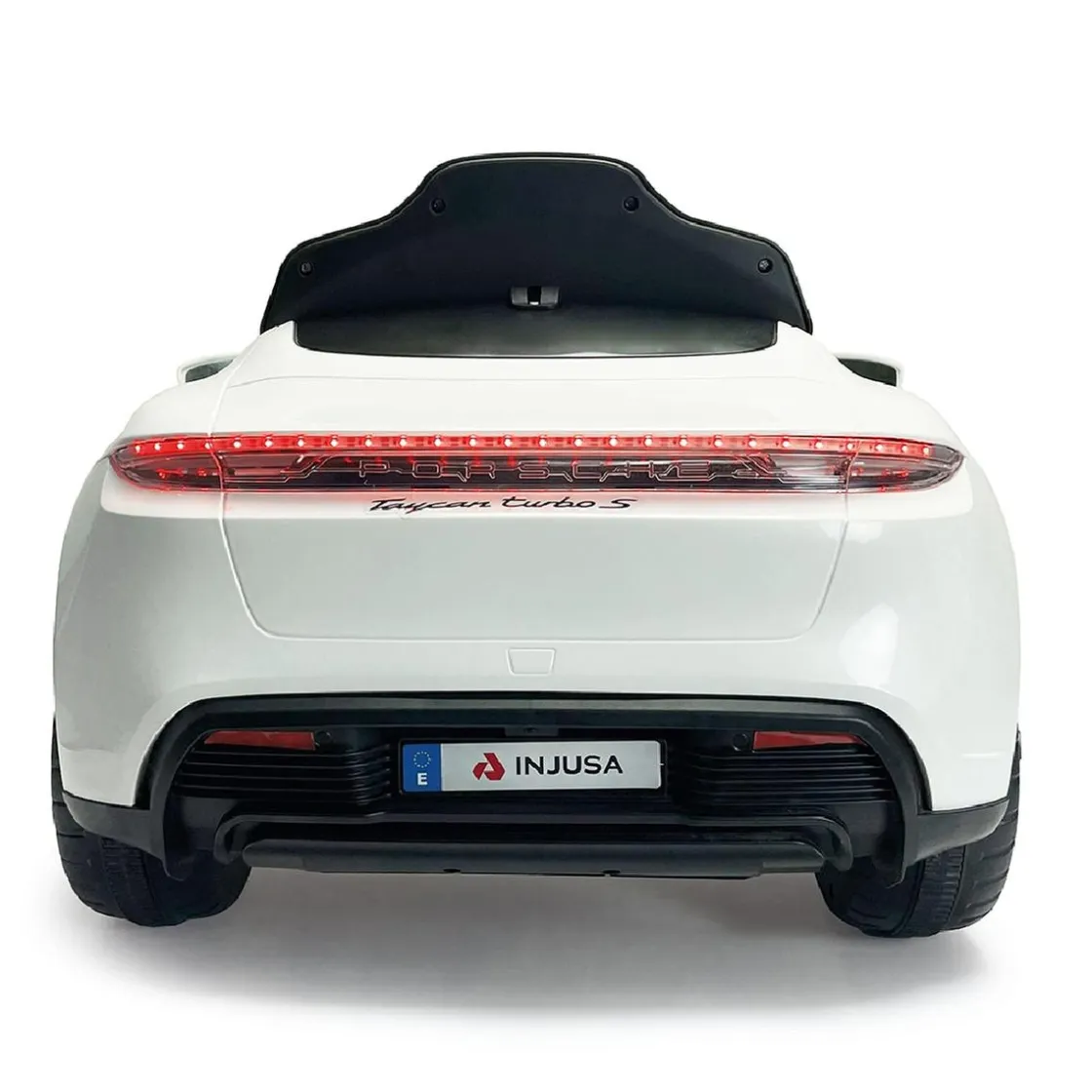 INJUSA - Porsche Taycan 12V Blanco* Vehículos De Batería O A Pedales