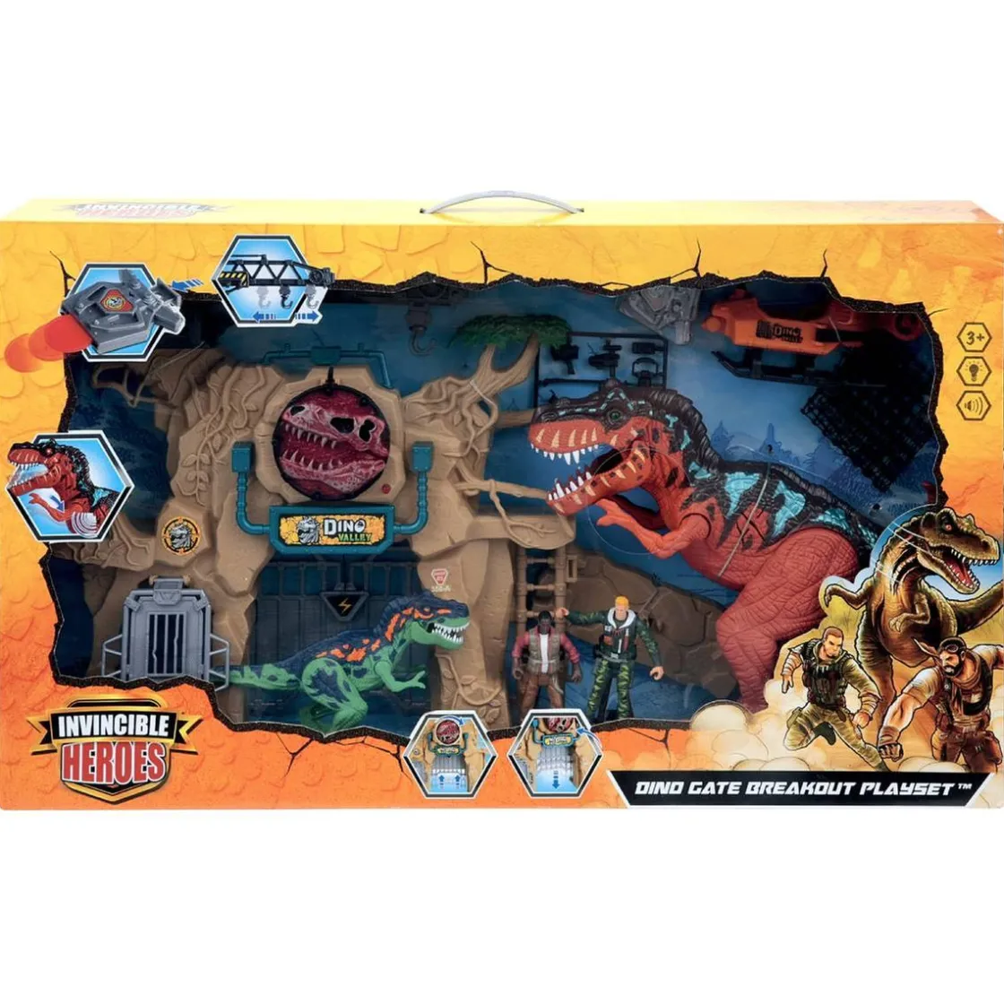 SUPERSTAR Invincible Heroes - Playset dinosaurios con vehículo (Varios modelos)