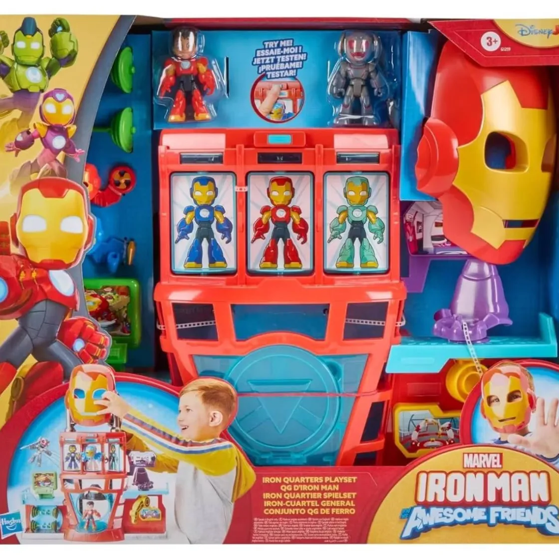 HASBRO EU TRADING Iron Man and his Awesome Friends - Cuartel General