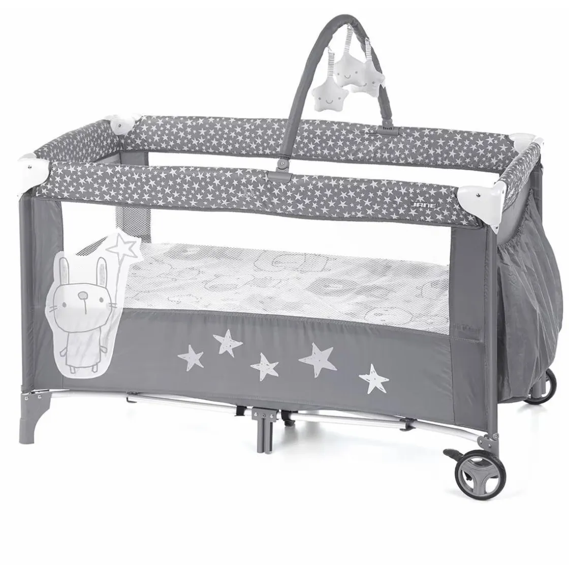 JANÉ Jané - Cuna de Viaje Duo Level Toys - Star* Descanso·Cunas De Viaje