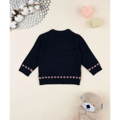 Prenatal Jersey bebé azul con osito bordado