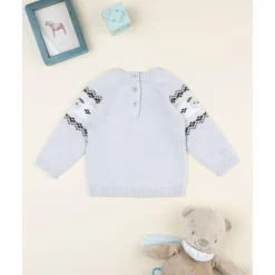 Prenatal Jersey bebé gris con bordado de ositos* Recién Nacido·Ropa Y Accesorios|Ropa Y Accesorios·Punto