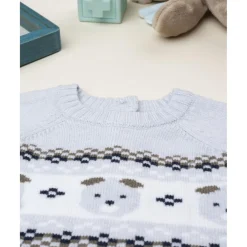 Prenatal Jersey bebé gris con bordado de ositos* Recién Nacido·Ropa Y Accesorios|Ropa Y Accesorios·Punto