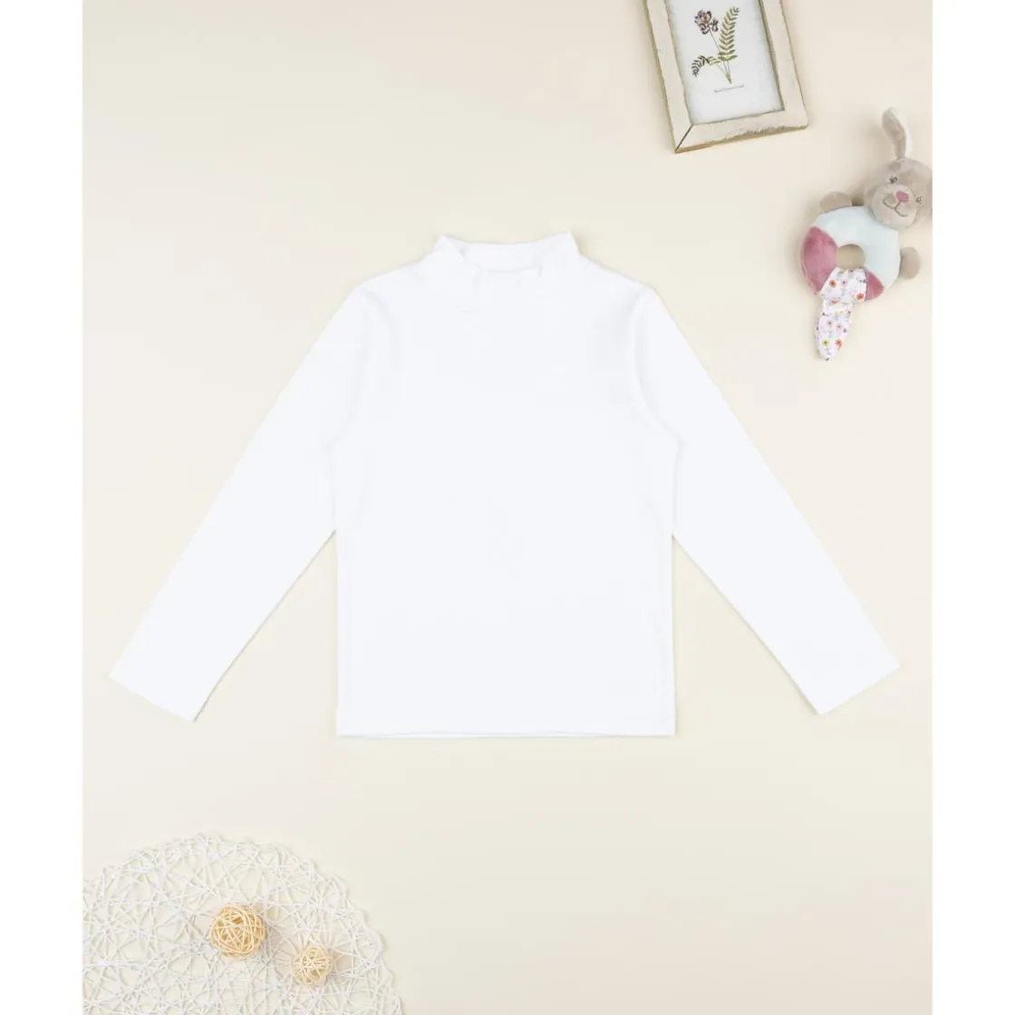 Prenatal Jersey cuello alto blanco niño* Niño·Niño 2-10 Años|Niño 2-10 Años·Camisas Y Camisetas