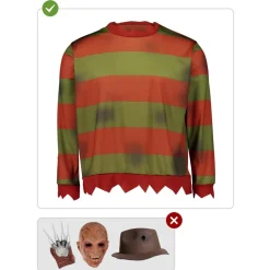 Funidelia Jersey de Freddy Krueger XXL Pesadilla en Elm Street