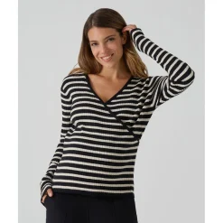 Prenatal Jersey lactancia a rayas negro y beige* Premamá·Moda|Moda·Prendas De Punto