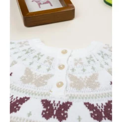 Prenatal Jersey niña beige con mariposas