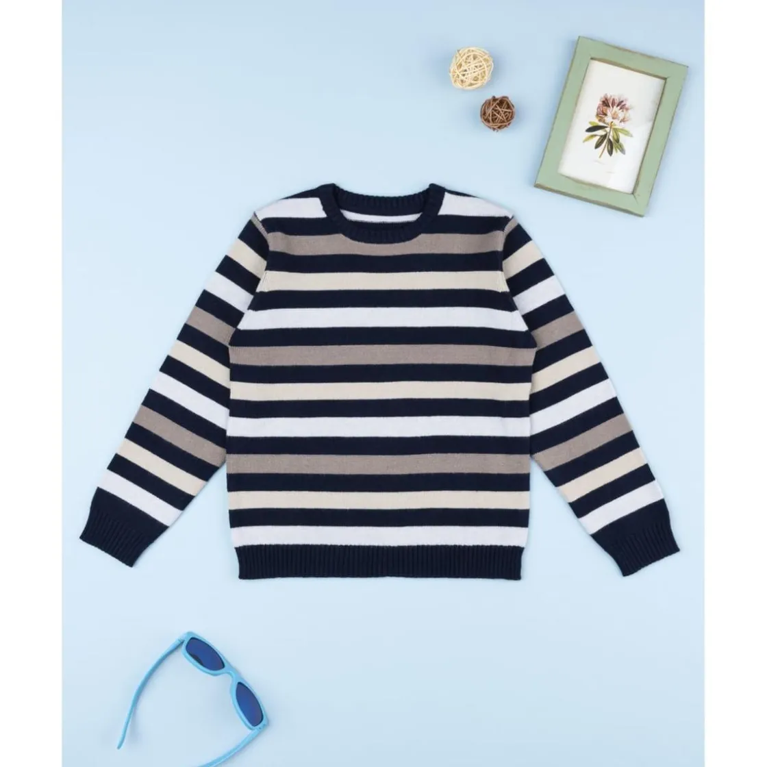 Prenatal Jersey niño multicolor de rayas