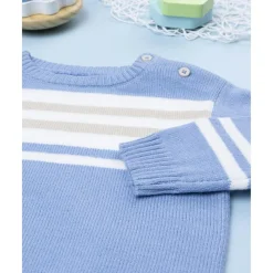 Prenatal Jersey niño rayas azul claro