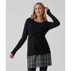 Prenatal Jersey premamá negro tricot con cordón* Premamá·Moda|Moda·Prendas De Punto