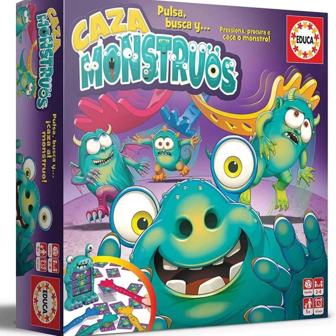 EDUCA BORRAS Juego de agilidad visual y rapidez: Caza Monstruos ㅤ* Friki Zone|Juegos Y Puzzles
