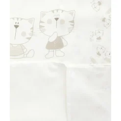 Prenatal Juego de cama de 3 piezas con estampado de animalitos