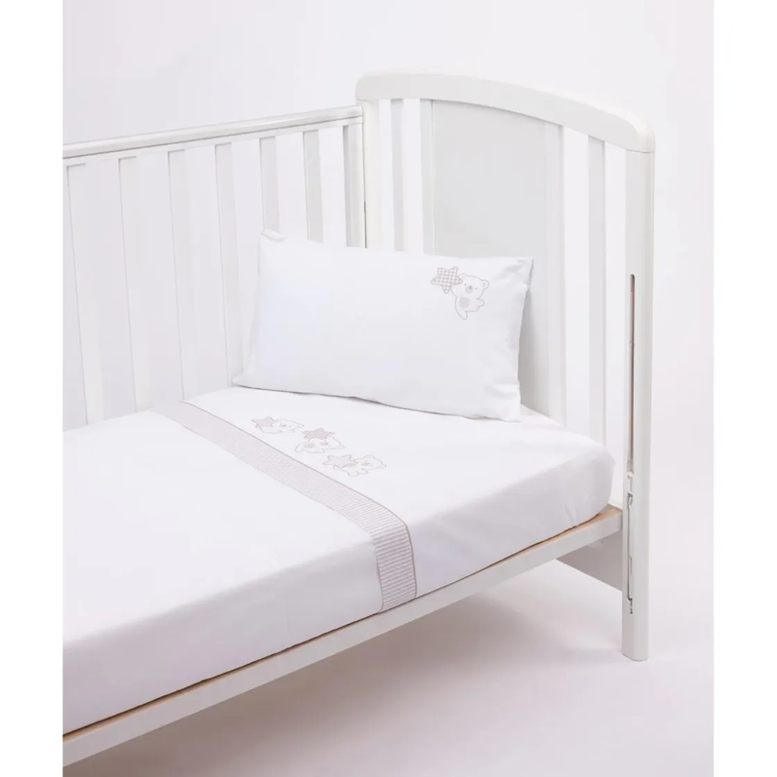 Prenatal Juego de cuna 3 piezas beige con osito y estrellas* Ropa De Cama·Sábanas Y Mantas|Recién Nacido·Ropa De Cama