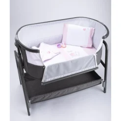 Prenatal Juego de cuna de 3 piezas rosa