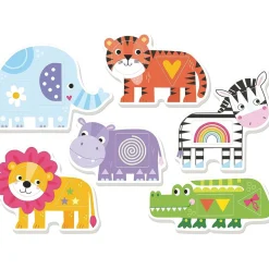 BORRAS Juego educativo de encajables de animales para estimular coordinación y desarrollo cognitivo ㅤ