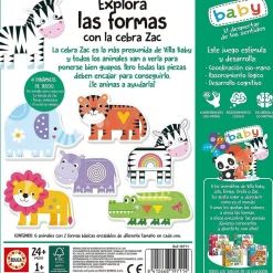 BORRAS Juego educativo de encajables de animales para estimular coordinación y desarrollo cognitivo ㅤ
