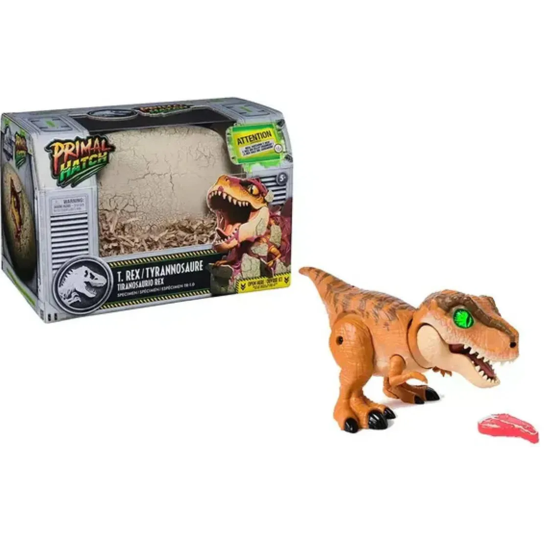SPIN MASTER Jurassic World - Primal Hatch - Tiranosaurio Rex interactivo* Figuras De Acción