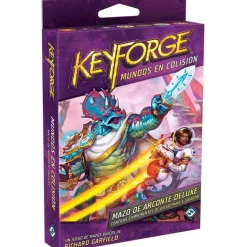 ASMODEE KeyForge - Mundos en Colisión Mazo de Arconte Deluxe - Juego de Cartas