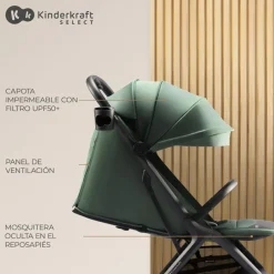 KIDNERKRAFT Kinderkraft - Silla de paseo Nubi 2 Cloudy Grey