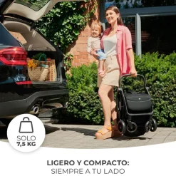 KIDNERKRAFT Kinderkraft - Silla de paseo Apino Dove Grey